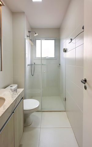 Apartamento para alugar com 77m², 2 quartos e 1 vaga Apartamento para alugar com 77m², 2 quartos e 1 vagaBanheiro Social