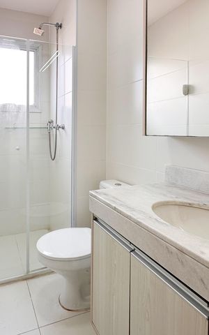 Apartamento para alugar com 77m², 2 quartos e 1 vaga Apartamento para alugar com 77m², 2 quartos e 1 vagaBanheiro da Suíte