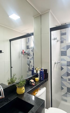 Apartamento para alugar com 43m², 2 quartos e 1 vaga Apartamento para alugar com 43m², 2 quartos e 1 vagaBanheiro