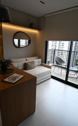 Apartamento para alugar com 41m², 1 quarto e 1 vaga