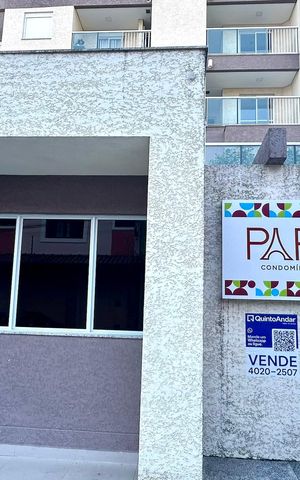 Apartamento à venda com 45m², 2 quartos e 1 vaga Apartamento à venda com 45m², 2 quartos e 1 vagaPlaca instalada na fachada do imóvel