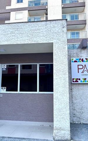 Apartamento à venda com 55m², 2 quartos e 1 vagaPlaca instalada na fachada do imóvel 