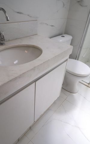 Apartamento para alugar com 90m², 3 quartos e 2 vagasBanheiro do Quarto 3