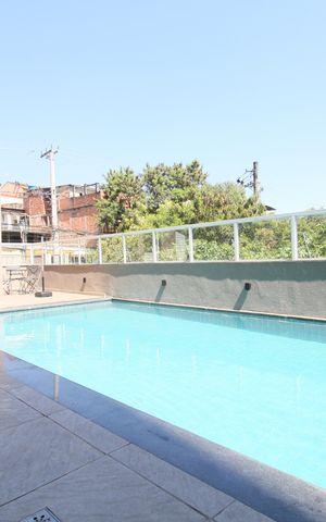 Apartamento para alugar com 37m², 2 quartos e 1 vagaÁrea comum - Piscina