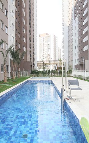 Apartamento para alugar com 34m², 2 quartos e sem vagaÁrea comum - Piscina