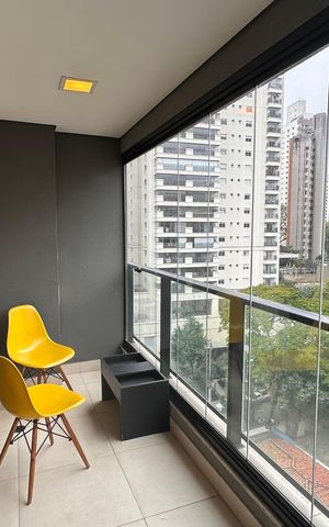 Studio para alugar com 37m², 1 quarto e 1 vaga