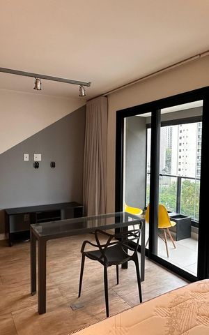 Studio para alugar com 37m², 1 quarto e 1 vaga