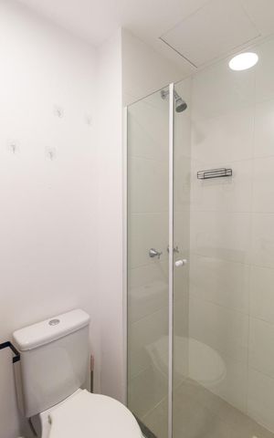 Studio para alugar com 17m², 1 quarto e sem vaga Studio para alugar com 17m², 1 quarto e sem vagaBanheiro Social