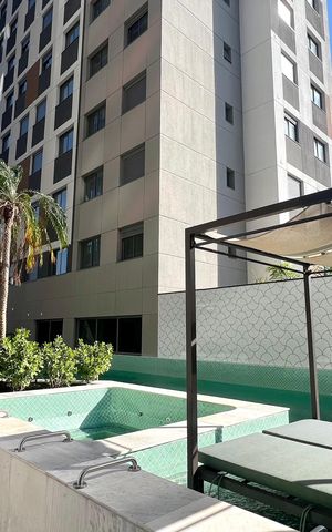 Apartamento para alugar com 25m², 1 quarto e sem vagaPiscina
