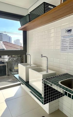 Apartamento para alugar com 25m², 1 quarto e sem vagaLavanderia