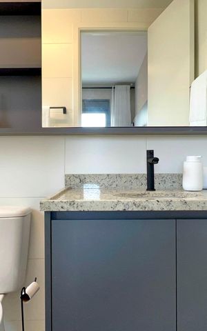 Apartamento para alugar com 25m², 1 quarto e sem vagaBanheiro da Suíte