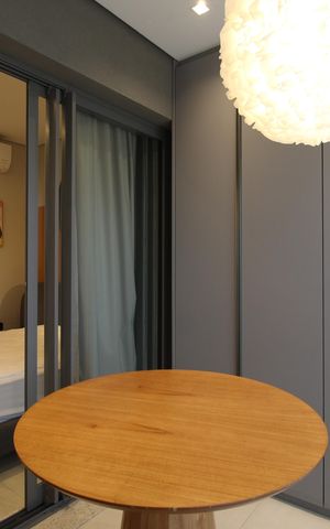 Studio para alugar com 27m², 1 quarto e sem vagaVaranda