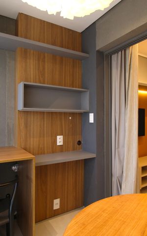 Studio para alugar com 27m², 1 quarto e sem vagaVaranda