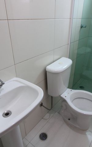 Casa de condomínio para alugar com 51m², 2 quartos e 1 vagaBanheiro da Suíte 1