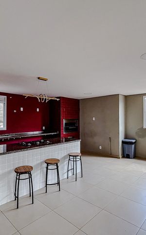 Apartamento à venda com 34m², 2 quartos e 1 vagaÁrea comum - Salão de festas