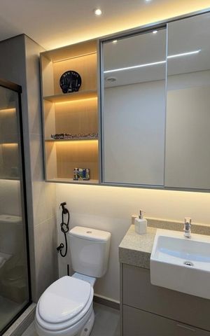 Apartamento à venda com 71m², 2 quartos e 1 vaga Apartamento à venda com 71m², 2 quartos e 1 vagaBanheiro