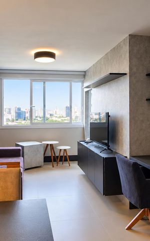 Apartamento para alugar com 53m², 1 quarto e 1 vaga Apartamento para alugar com 53m², 1 quarto e 1 vagaSala