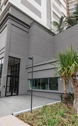 Studio para alugar com 32m², 1 quarto e sem vaga Studio para alugar com 32m², 1 quarto e sem vagaFachada e portaria