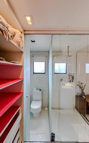 Apartamento à venda com 82m², 1 quarto e 2 vagasCloset da suíte