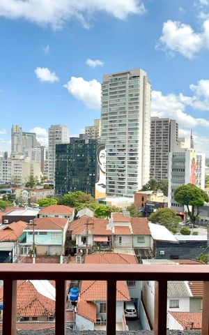 Studio à venda com 26m², 1 quarto e sem vaga Studio à venda com 26m², 1 quarto e sem vagaVaranda