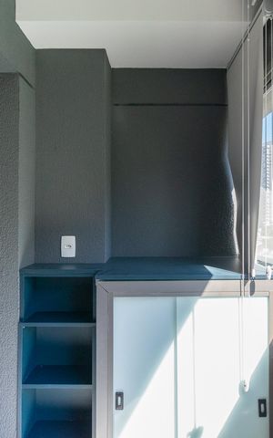 Studio para alugar com 24m², 1 quarto e sem vaga Studio para alugar com 24m², 1 quarto e sem vagaVaranda