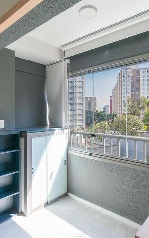 Studio para alugar com 24m², 1 quarto e sem vaga Studio para alugar com 24m², 1 quarto e sem vagaVaranda