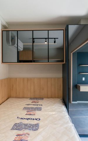Studio para alugar com 24m², 1 quarto e sem vaga Studio para alugar com 24m², 1 quarto e sem vagaQuarto