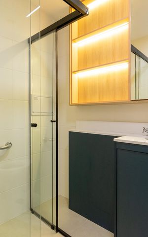 Studio para alugar com 24m², 1 quarto e sem vaga Studio para alugar com 24m², 1 quarto e sem vagaBanheiro