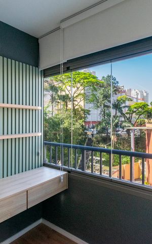 Studio para alugar com 24m², 1 quarto e sem vaga Studio para alugar com 24m², 1 quarto e sem vagaVaranda
