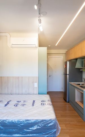Studio para alugar com 24m², 1 quarto e sem vaga Studio para alugar com 24m², 1 quarto e sem vagaQuarto