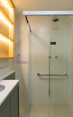 Studio para alugar com 24m², 1 quarto e sem vaga Studio para alugar com 24m², 1 quarto e sem vagaBanheiro