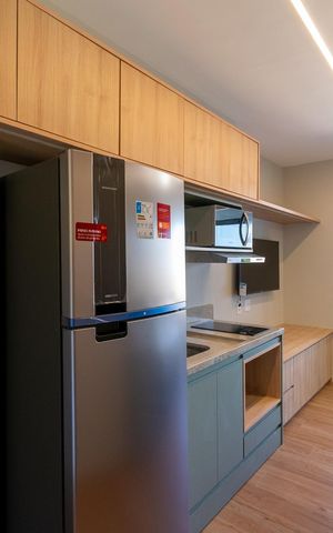 Studio para alugar com 24m², 1 quarto e sem vaga Studio para alugar com 24m², 1 quarto e sem vagaCozinha