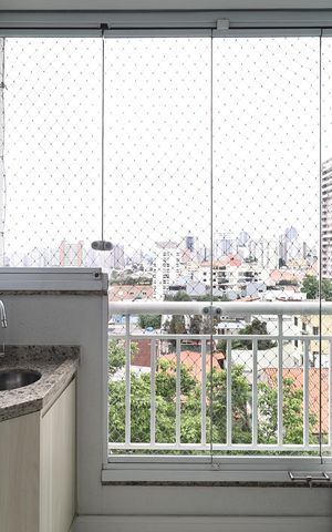 Apartamento à venda com 64m², 2 quartos e 1 vagaSacada gourmet 