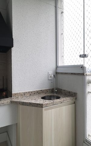 Apartamento à venda com 64m², 2 quartos e 1 vagaSacada gourmet 