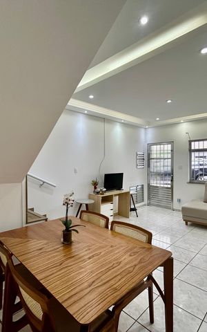 Casa para alugar com 110m², 2 quartos e 2 vagas Casa para alugar com 110m², 2 quartos e 2 vagasSala