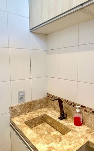 Apartamento para alugar com 61m², 2 quartos e 1 vaga Apartamento para alugar com 61m², 2 quartos e 1 vagaBanheiro 1