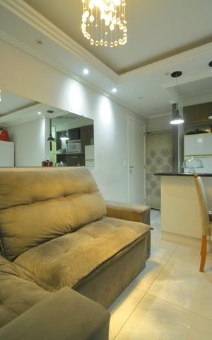 Apartamento para alugar com 48m², 2 quartos e 2 vagasSala 