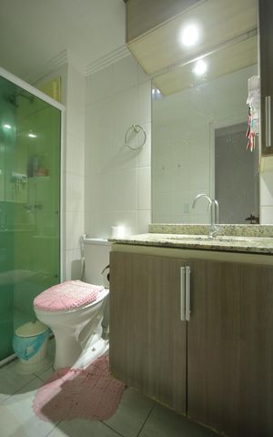 Apartamento para alugar com 48m², 2 quartos e 2 vagasBanheiro 
