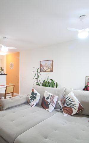 Apartamento à venda com 66m², 2 quartos e 2 vagasSala