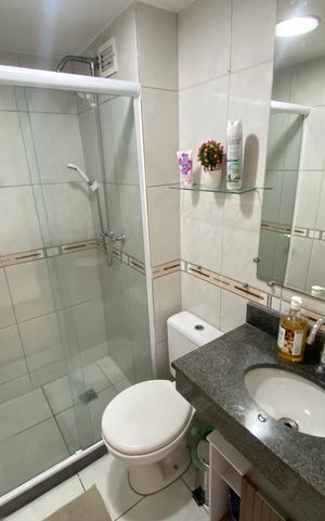 Apartamento à venda com 60m², 3 quartos e 1 vaga Apartamento à venda com 60m², 3 quartos e 1 vagaBanheiro Social