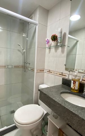Apartamento à venda com 60m², 3 quartos e 1 vaga Apartamento à venda com 60m², 3 quartos e 1 vagaBanheiro Social