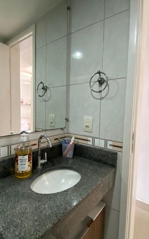 Apartamento à venda com 60m², 3 quartos e 1 vaga Apartamento à venda com 60m², 3 quartos e 1 vagaBanheiro Social