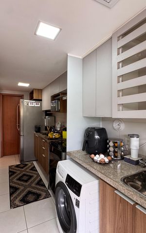 Apartamento à venda com 75m², 2 quartos e 1 vaga Apartamento à venda com 75m², 2 quartos e 1 vagaCozinha e Área de Serviço