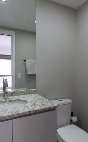 Apartamento para alugar com 25m², 1 quarto e sem vagaBanheiro da Suíte