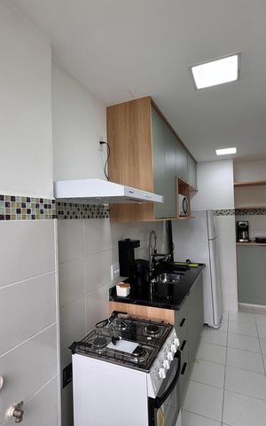 Apartamento para alugar com 45m², 2 quartos e 1 vaga Apartamento para alugar com 45m², 2 quartos e 1 vagaCozinha e Área de Serviço