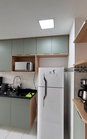 Apartamento para alugar com 45m², 2 quartos e 1 vaga Apartamento para alugar com 45m², 2 quartos e 1 vagaCozinha e Área de Serviço