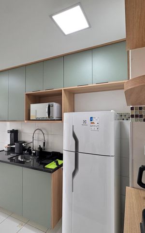 Apartamento para alugar com 45m², 2 quartos e 1 vaga Apartamento para alugar com 45m², 2 quartos e 1 vagaCozinha e Área de Serviço