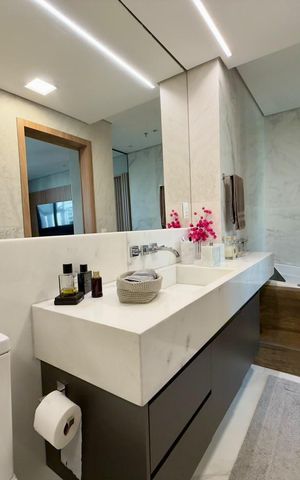 Apartamento à venda com 77m², 1 quarto e 2 vagas