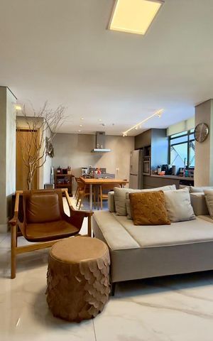 Apartamento à venda com 77m², 1 quarto e 2 vagas