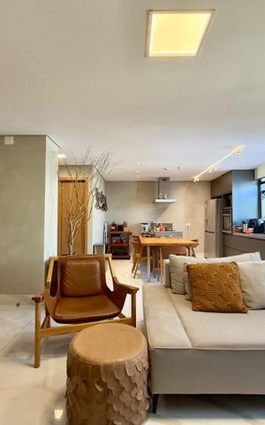 Apartamento à venda com 77m², 1 quarto e 2 vagas
